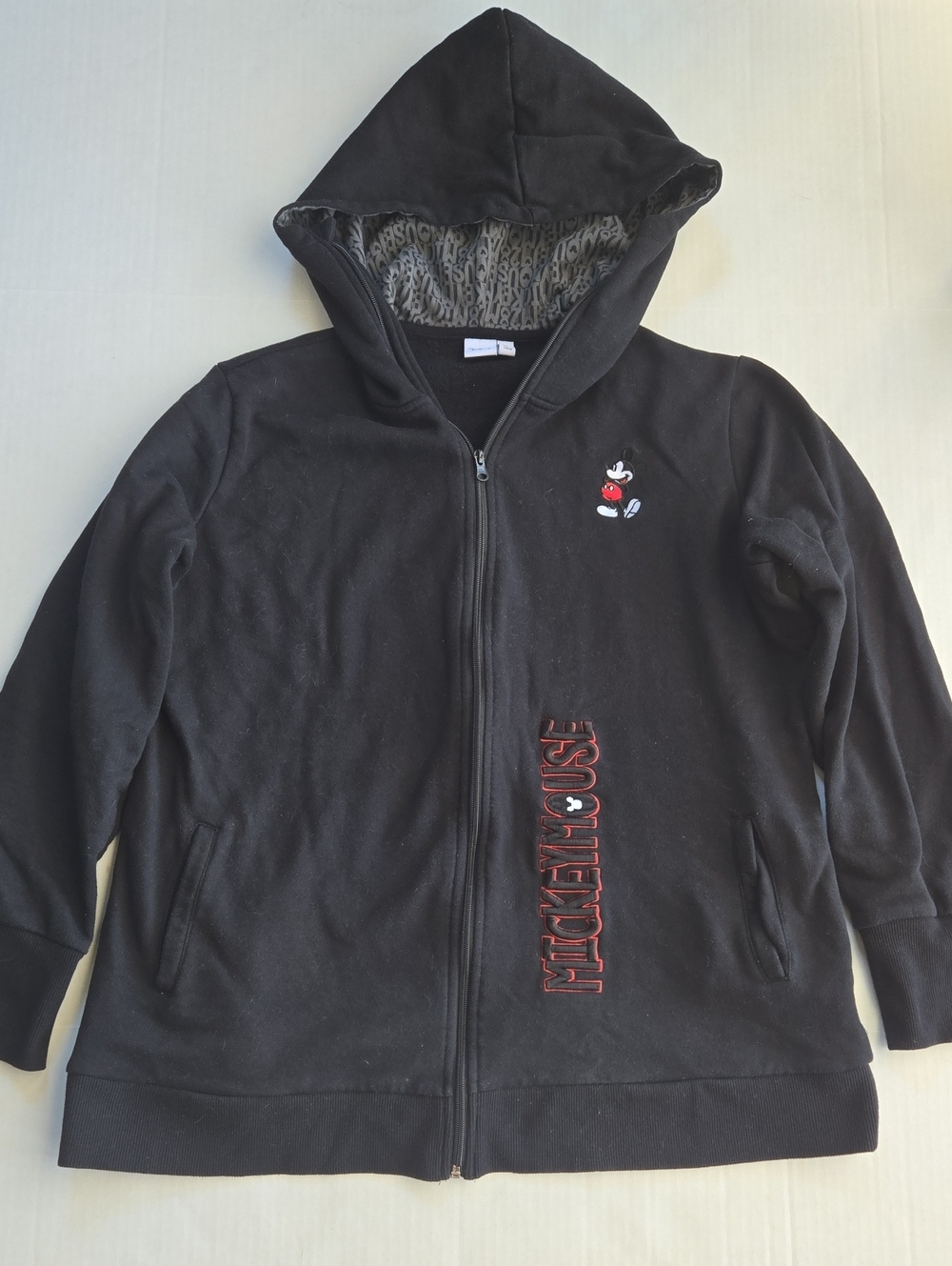 Disney Mickey Mouse 1928 Heritage Graphic Black Hoodie Women's XL